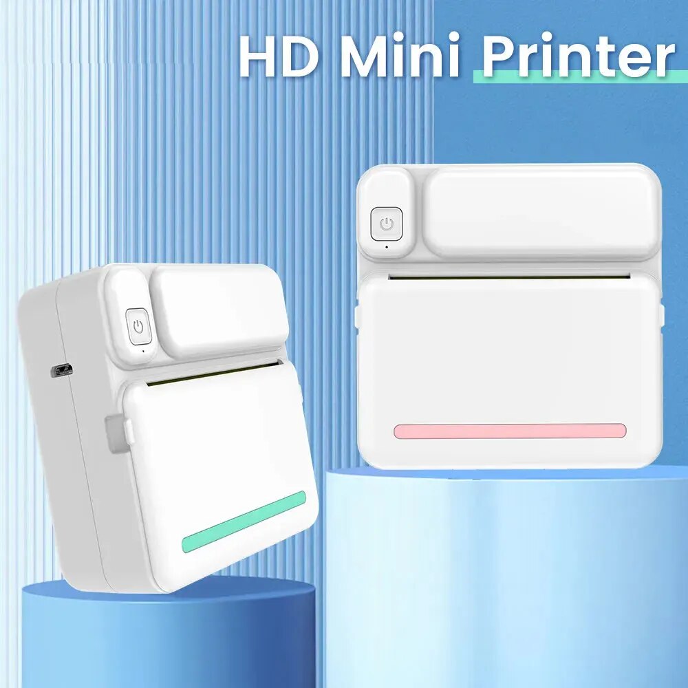 Mini Pocket Thermal Printer Paper Roll - C19 MINI Stampa Stampante termica portatile