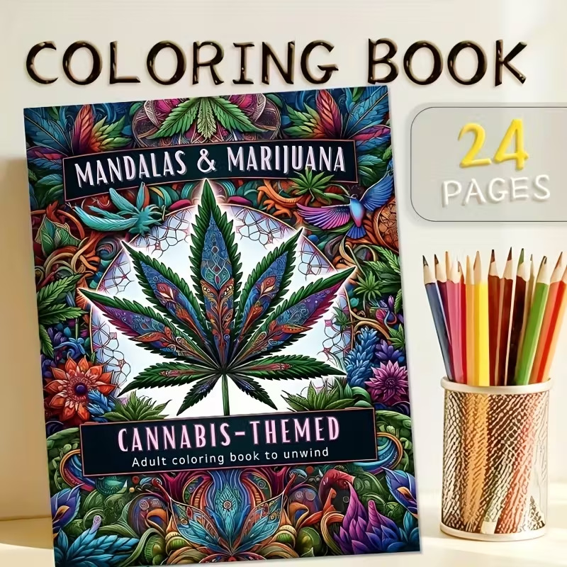 Adult Coloring Book Stress Relief - 24 pagine in stile mandala, libro