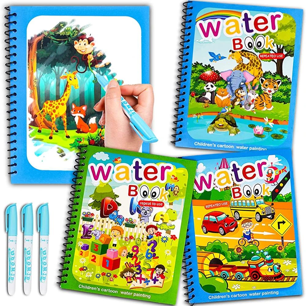 Libro magico Disegno ad acqua  - Reusable Water Magic Coloring Book recensione e prezzo