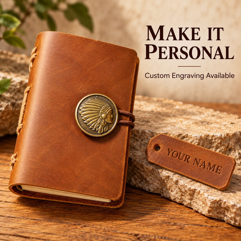 Mini Taccuino da Viaggio in Pe - Vintage Leather Journal Notebook recensione e prezzo