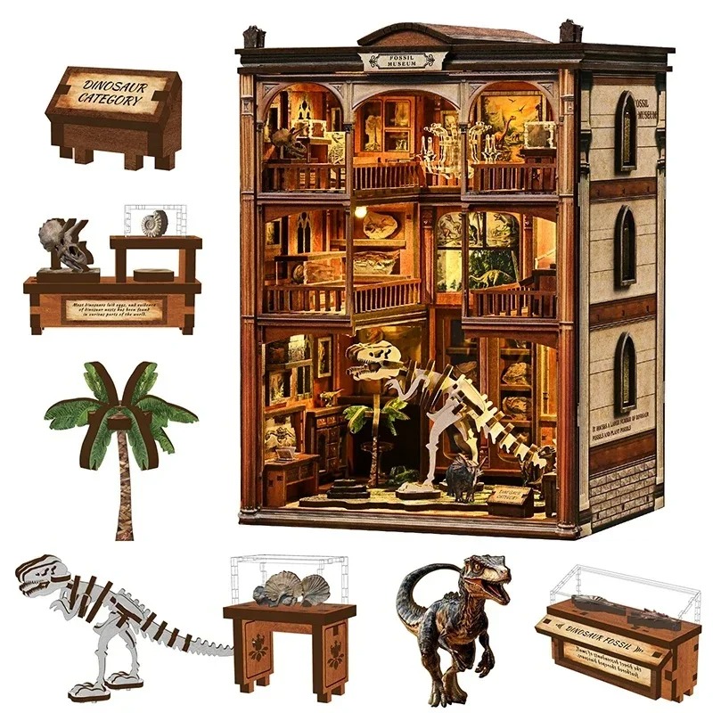 Kit fai-da-te per angolo lettu - Diy Wooden Book Nook Kit Shelf Insert recensione e prezzo