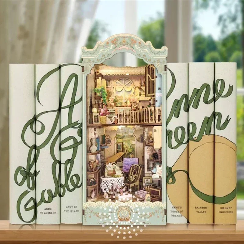 Città delle fiabe Scaffale Cas - Diy Wooden Book Nook Kit Shelf Insert recensione e prezzo