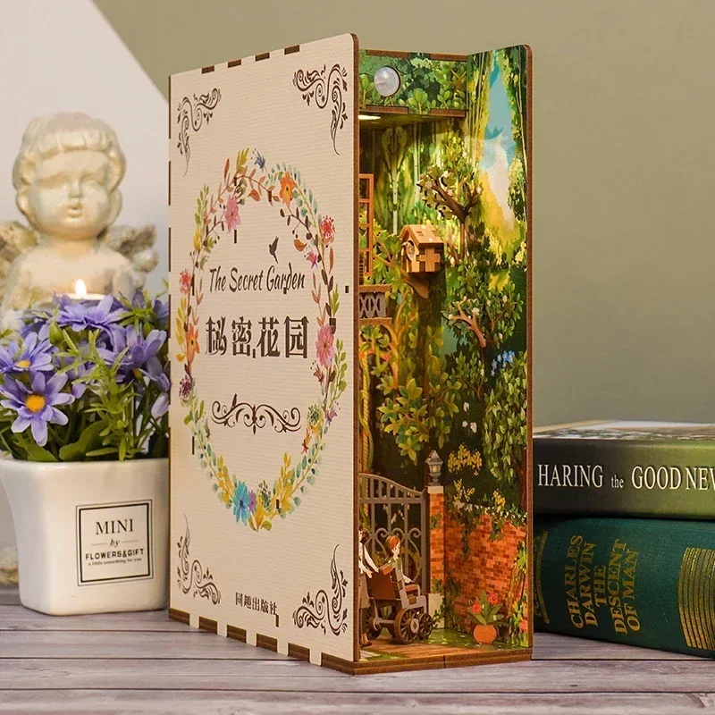 Kit di inserti per scaffali pe - Diy Wooden Book Nook Kit Shelf Insert recensione e prezzo