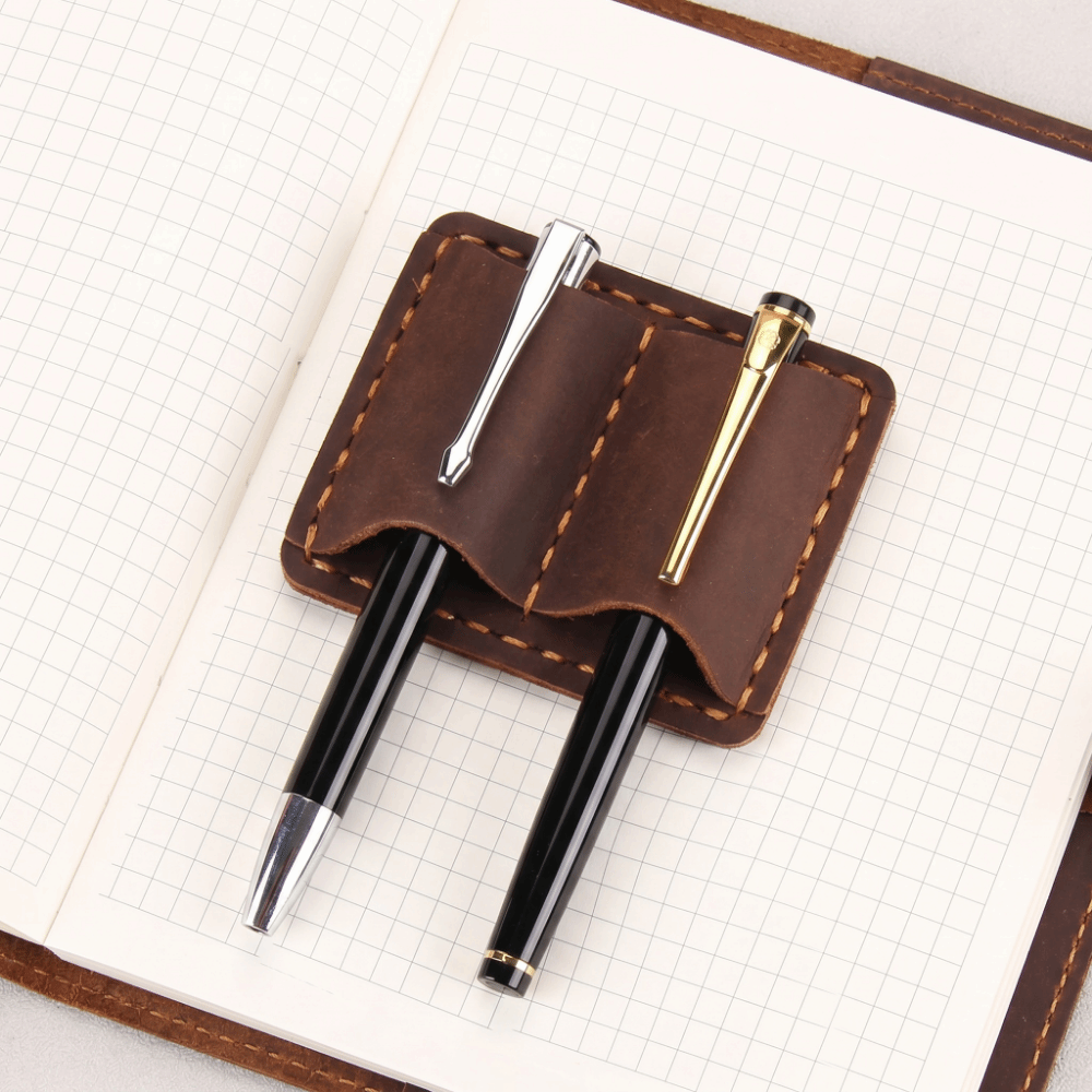 Portapenne Doppio in Pelle Vin - Vintage Leather Journal Notebook recensione e prezzo